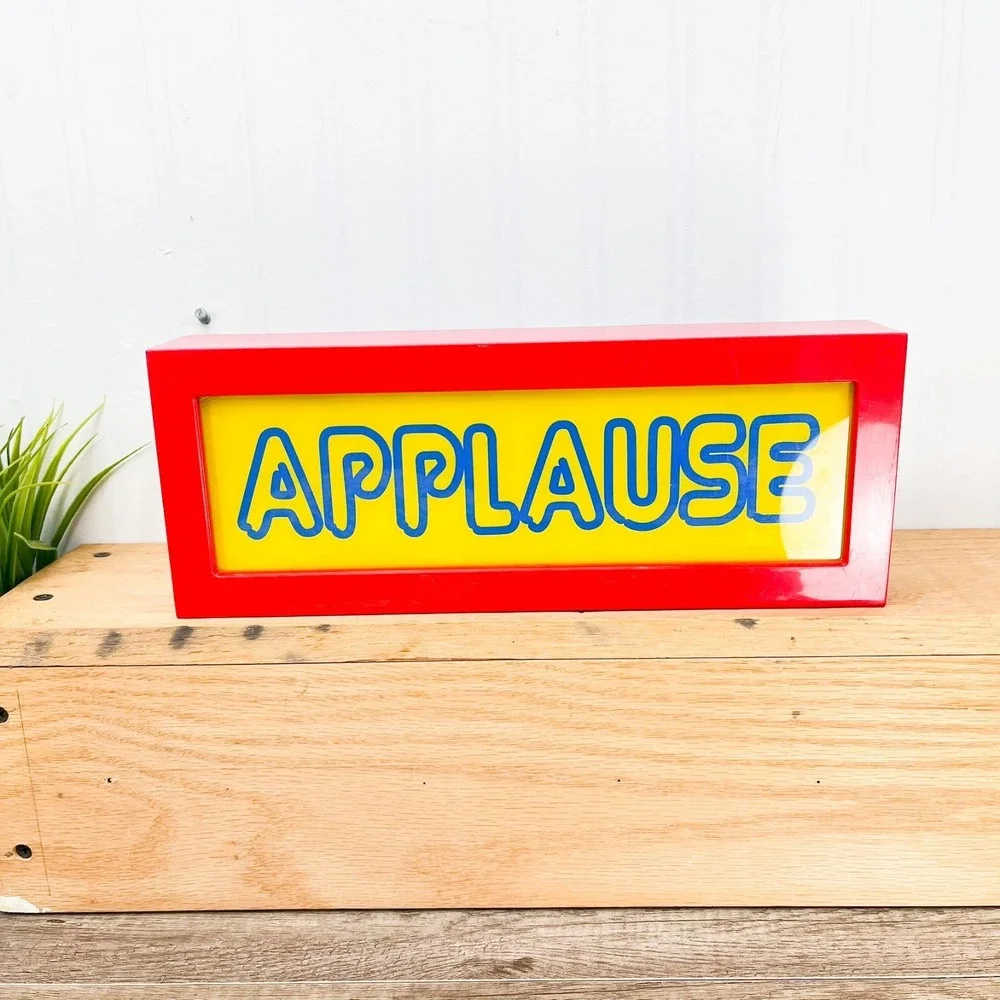 Vintage Applause Sign Light‎ Up Battery Power Studio Audience Lamp